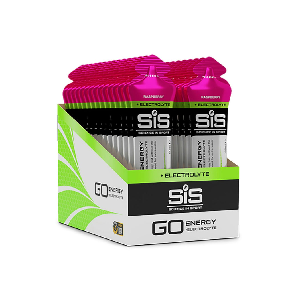 GO Energy + Electrolyte Gels 60ml 30 Pack Raspberry