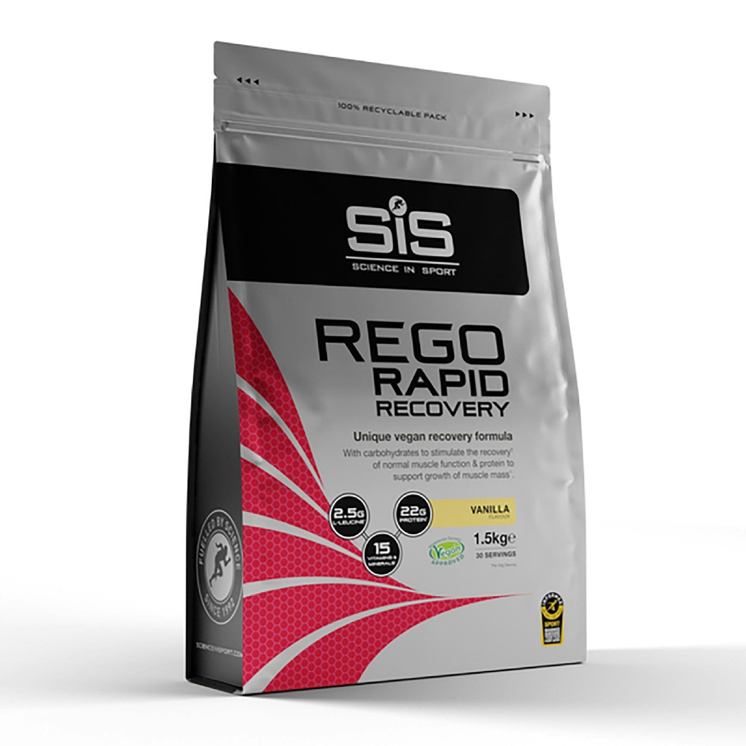 SIS REGO RAPID RECOVERY 1.5KG RESEALABLE POUCH VANILLA