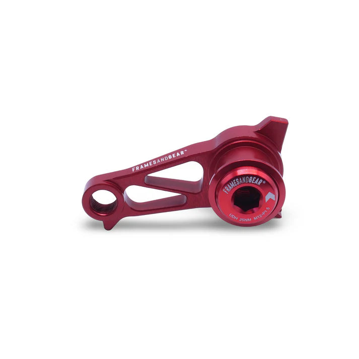 Framesandgear Disc Brake Direct Derailleur Hanger for UDH Systems (Shimano Shifting) P1.0 Red