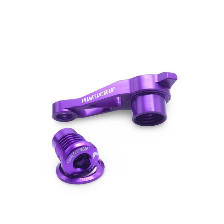 Framesandgear Disc Brake Direct Derailleur Hanger for UDH Systems (Shimano Shifting) P1.0 Purple